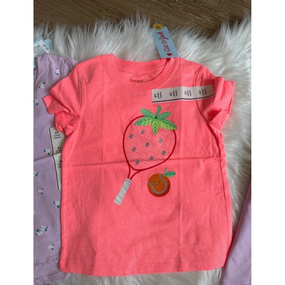 Cat & Jack Toddler Girls Shirt Bundle 3T - Picture 3 of 5